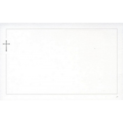 Carte remerciement décès croix argenture Buromac 678.040