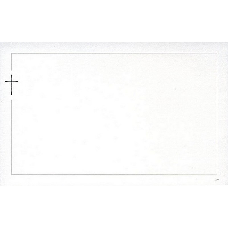 Carte remerciement décès croix argenture Buromac 678.040
