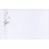 Carte remerciement décès blanche avec arums blancs et épis de blé avec ajout photo possible Buromac 641.083