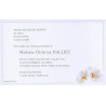 Carte remerciement décès orchidées blanches et liseré gris avec ajout photo possible Buromac 641.128