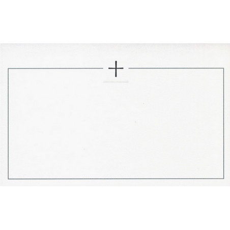 Carte remerciement décès croix argenture gaufrage liseré Decorte 6517 Carte remerciement décès croix argenture gaufrage liseré Decorte 6517