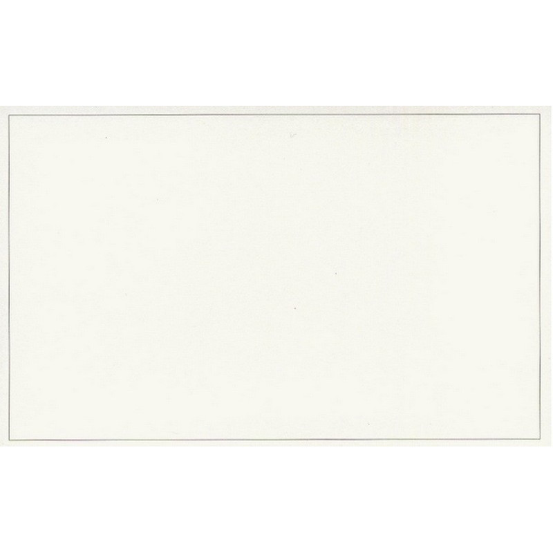 Carte remerciement décès couleur crème avec liseré gris foncé Decorte 6531