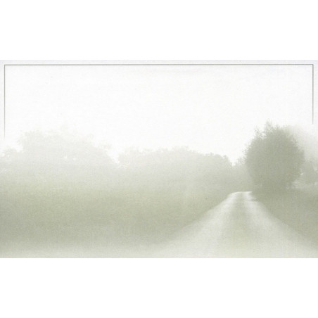 Carte remerciement décès route campagne avec arbres et herbe Decorte 6584 Carte remerciement décès route campagne avec arbres et herbe Decorte 6584