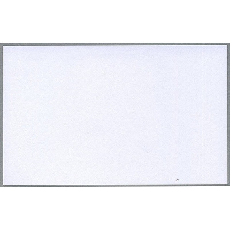 Carte remerciement décès blanche avec cadre gris de 2mm et ajout possible photo Buromac 670.012