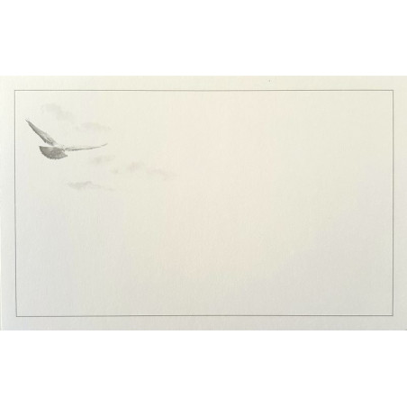 Carte de remerciement décés, deuil, funérailles, condoléances, obsèques oiseau DECORTE 6563 Carte de remerciement décés, deuil, funérailles, condoléances, obsèques oiseau DECORTE 6563