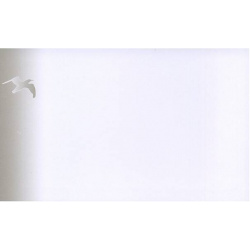 Carte remerciement décès mouette en vol et fond dégradé gris-marron Decorte 6450