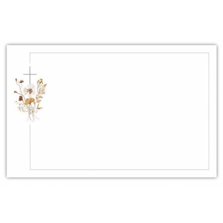 Carte remerciement deuil fleur des champs 670.174 Carte remerciement deuil fleur des champs 670.174