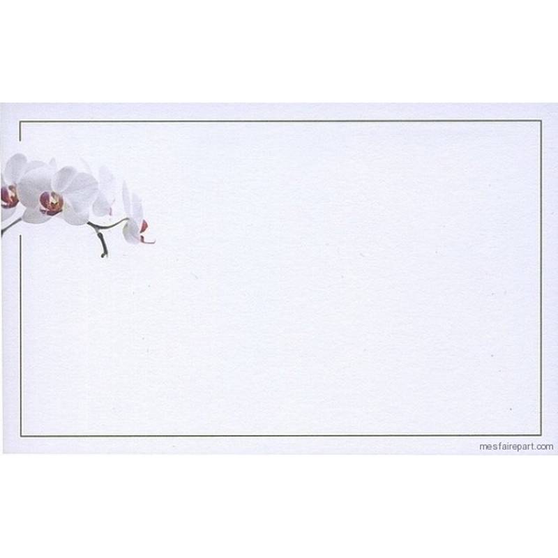 Carte remerciement décès orchidée Buromac 670.121